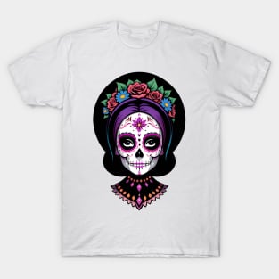 Floral Day of the Dead Girl T-Shirt